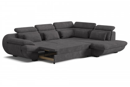 Infinity-LE25 von COTTA - Eckgarnitur rechts graphite