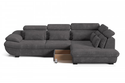 Infinity-LE25 von COTTA - Eckgarnitur rechts graphite