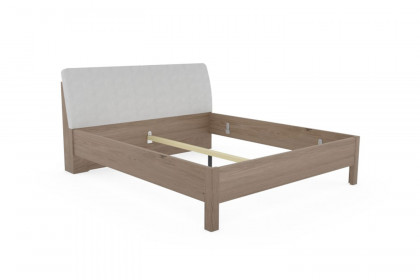 Multiline von SCHÖNER WOHNEN - Doppelbett mit weißem Kunstleder-Kopfteil