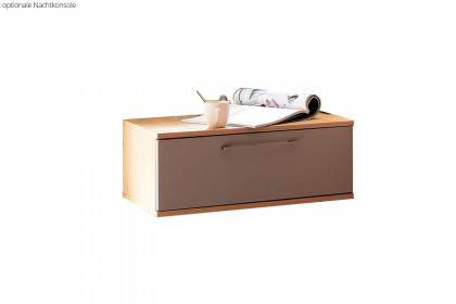 Multiline von SCHÖNER WOHNEN - Doppelbett mit weißem Kunstleder-Kopfteil