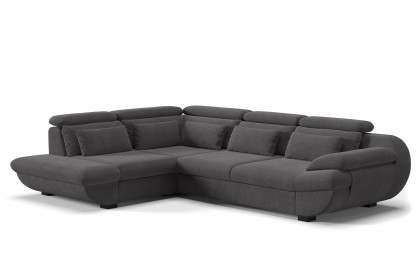 Infinity-LE25 von COTTA - Eckgarnitur links graphite