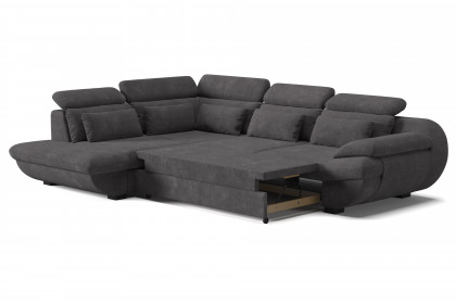 Infinity-LE25 von COTTA - Eckgarnitur links graphite