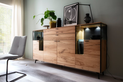 Andra-living von SCHÖNER WOHNEN - Sideboard S762 Eiche rustico/ anthrazit