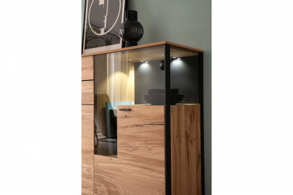 Andra-living von SCHÖNER WOHNEN - Sideboard S762 Eiche rustico/ anthrazit