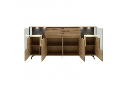Andra-living von SCHÖNER WOHNEN - Sideboard S762 Eiche rustico/ anthrazit