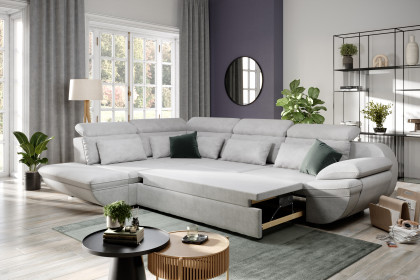 Infinity-LE25 von COTTA - Sofaecke links grey