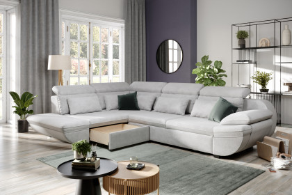 Infinity-LE25 von COTTA - Sofaecke links grey