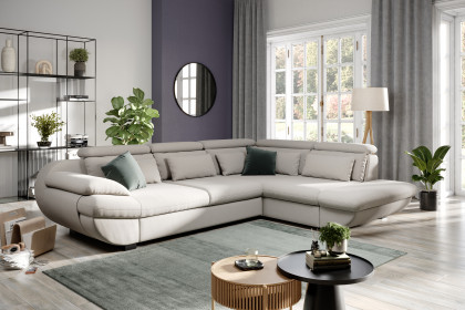 Infinity-LE25 von COTTA - Couchecke rechts beige