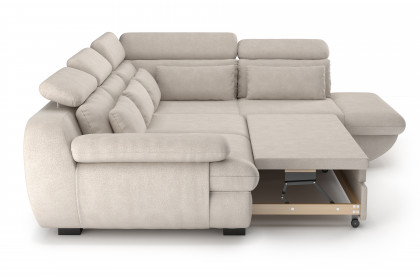 Infinity-LE25 von COTTA - Couchecke rechts beige