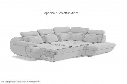 Infinity-LE25 von COTTA - Couchecke rechts beige