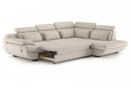Infinity-LE25 von COTTA - Couchecke rechts beige