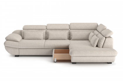 Infinity-LE25 von COTTA - Couchecke rechts beige