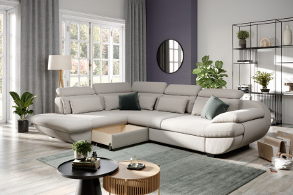 Infinity-LE25 von COTTA - Couchecke links beige