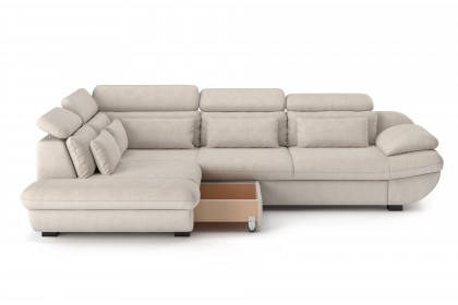 Infinity-LE25 von COTTA - Couchecke links beige