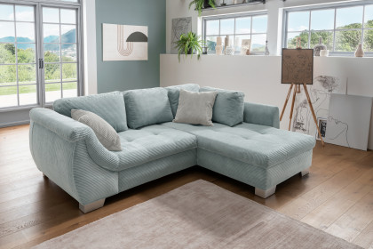 Flora von Benformato - Ecksofa Variante rechts aqua