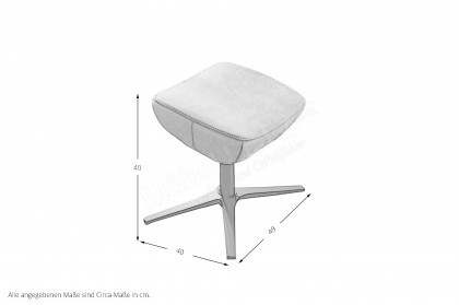 HU-CP18060 von Hukla - Sessel mit Hocker moos