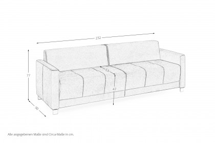 HU-QS23122 von Hukla - Schlafsofa forest