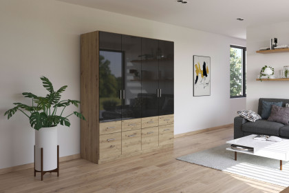 Celle-Extra von Rauch Blue - Schrank Artisan-Eiche - Hochglanz grau