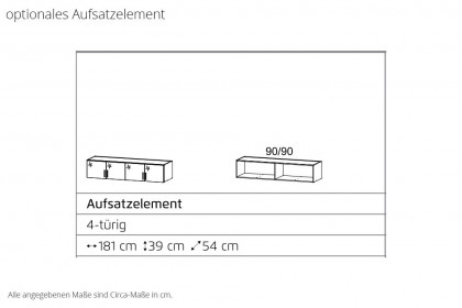 Celle-Extra von Rauch Blue - Schrank Artisan-Eiche - Hochglanz grau