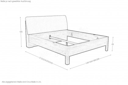 Multiline von SCHÖNER WOHNEN - Schlafzimmer-Einrichtung Balkeneiche/ taupe