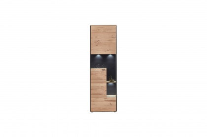 Andra-living von SCHÖNER WOHNEN - Vitrine S760 Eiche/ anthrazit