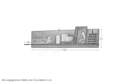 Andra-living von SCHÖNER WOHNEN - Wandpaneel ca. 120 cm breit Eiche rustico