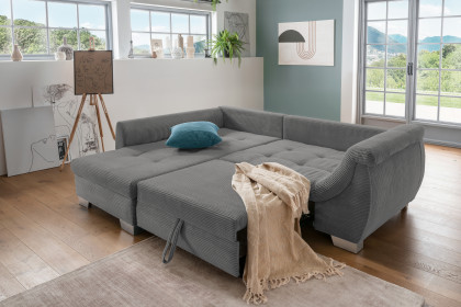 Flora von Benformato - Sofaecke Variante links grau