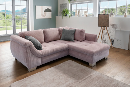 Flora von Benformato - Ecksofa rechts rosa