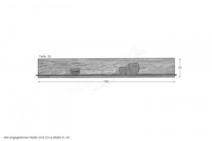 Andra-living von SCHÖNER WOHNEN - Wandpaneel ca. 180 cm breit Eiche rustico