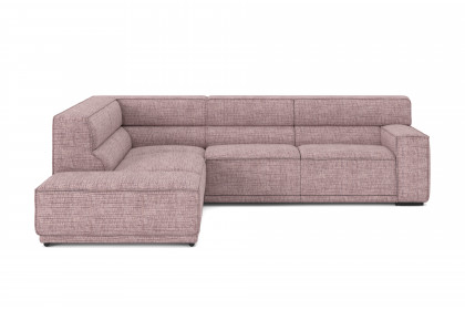 Kubo-LE25 von COTTA - Eckgarnitur links old-rose