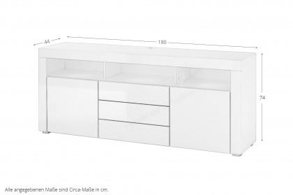Leeds von HBZ-Meble - Sideboard inklusive Kabeldurchlass