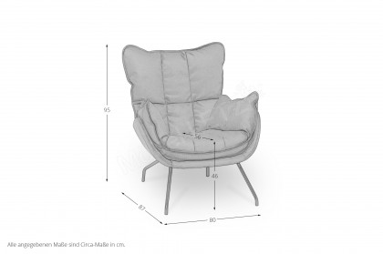 Jules von designwerk - Sessel navy