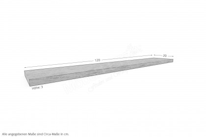 Andra-living von SCHÖNER WOHNEN - Wandboard ca. 120 cm breit Eiche rustico