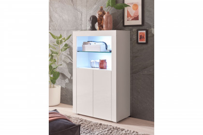 Leeds von HBZ-Meble - Highboard inklusive Beleuchtung
