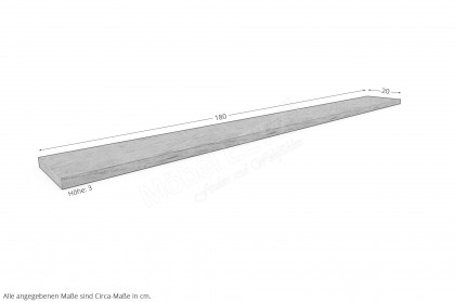 Andra-living von SCHÖNER WOHNEN - Wandboard ca. 180 cm breit Eiche rustico