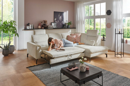 ZE-EM20028 von Zehdenick - Ecksofa Variante rechts ecru