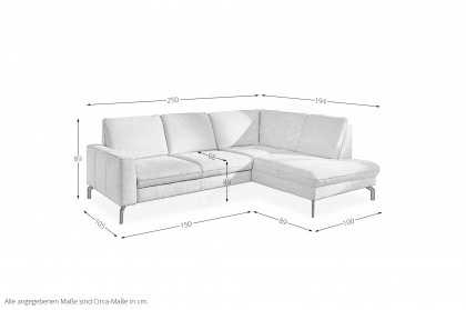 ZE-EM20028 von Zehdenick - Ecksofa Variante rechts ecru