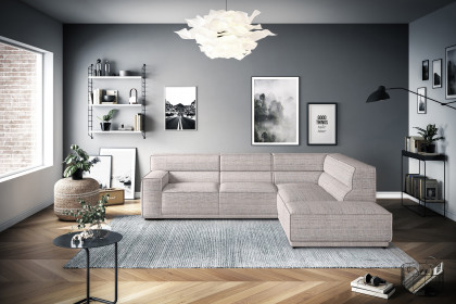 Kubo-LE25 von COTTA - Ecksofa rechts khaki