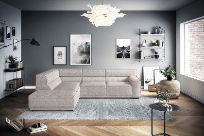 Kubo-LE25 von COTTA - Ecksofa links khaki