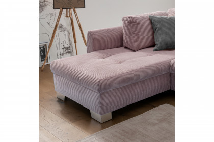 Flora von Benformato - Ecksofa links rosa