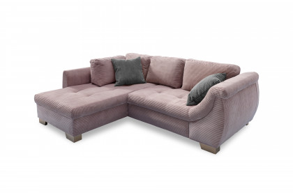 Flora von Benformato - Ecksofa links rosa