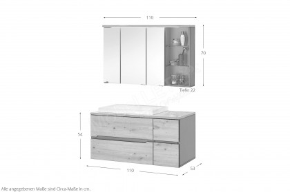 Memphis-Care von BEGA - Badezimmer in Artisan Eiche