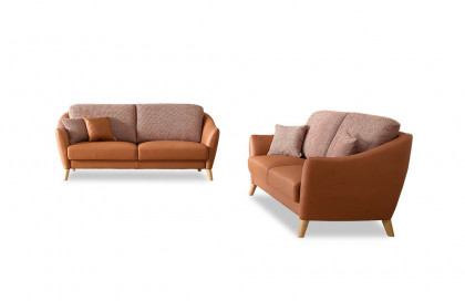Seefeld Plus von Schröno - Sofagruppe orange-rosa