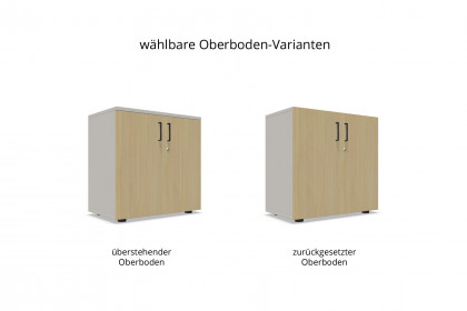 K40 von Nowy Styl - halbhohe Büromöbelkombi, abschließbar