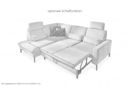 ZE-EM20028 von Zehdenick - Ecksofa Variante links ecru
