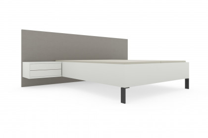 Deviso von Rietberger - Bettanlage 180x200 cm weiß/ Feinschliff bianco