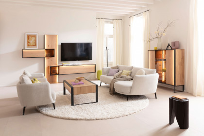 Pearl-LE25 von SCHÖNER WOHNEN - Polstersofa links snow
