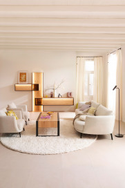 Pearl-LE25 von SCHÖNER WOHNEN - Polstersofa links snow