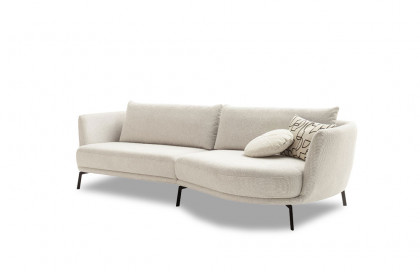 Pearl-LE25 von SCHÖNER WOHNEN - Polstersofa links snow