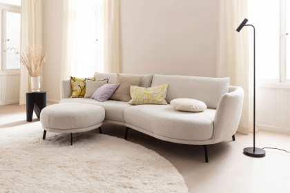 Pearl-LE25 von SCHÖNER WOHNEN - Polstersofa links snow